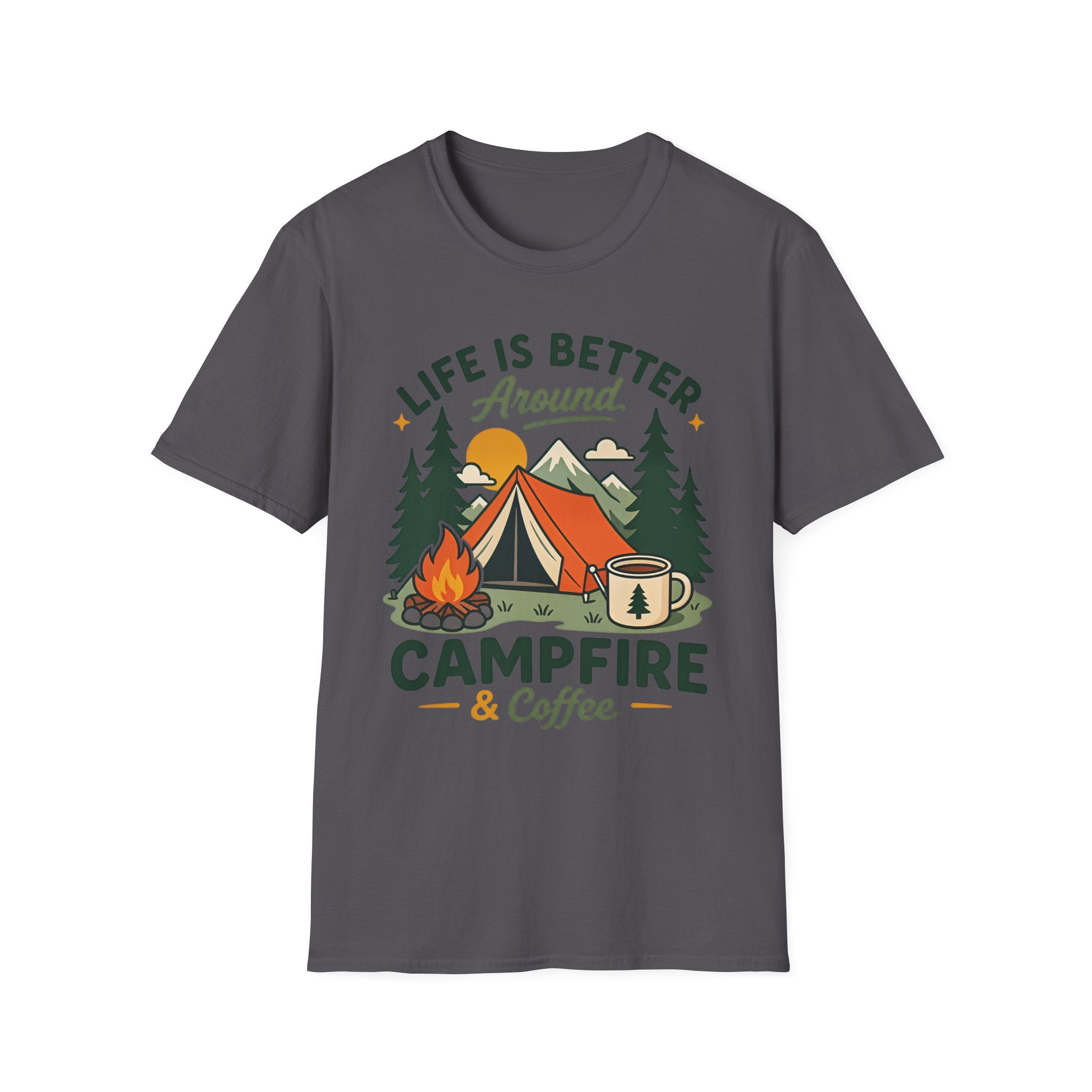 Life is Better around Campfire and Coffee