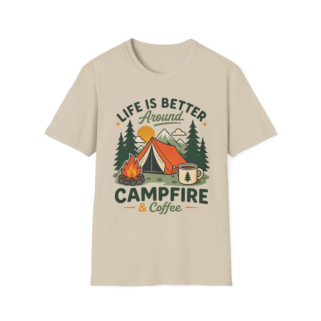 Life is Better around Campfire and Coffee