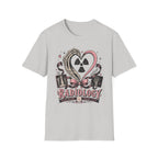 Skeleton heart hand Radiology with pink ribbon