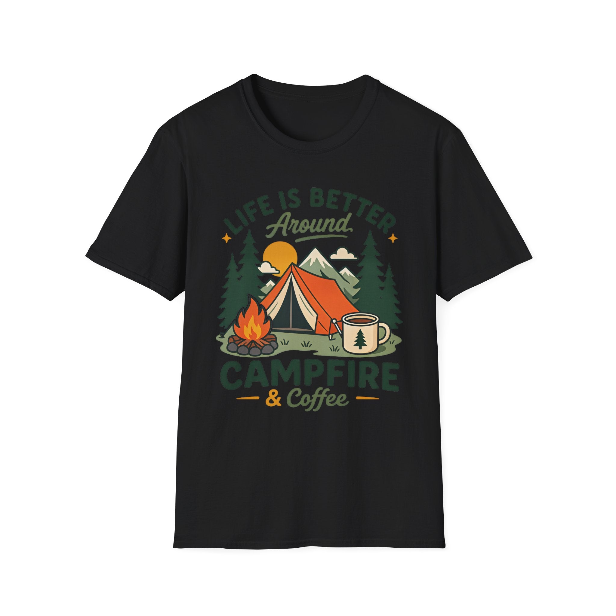 Life is Better around Campfire and Coffee