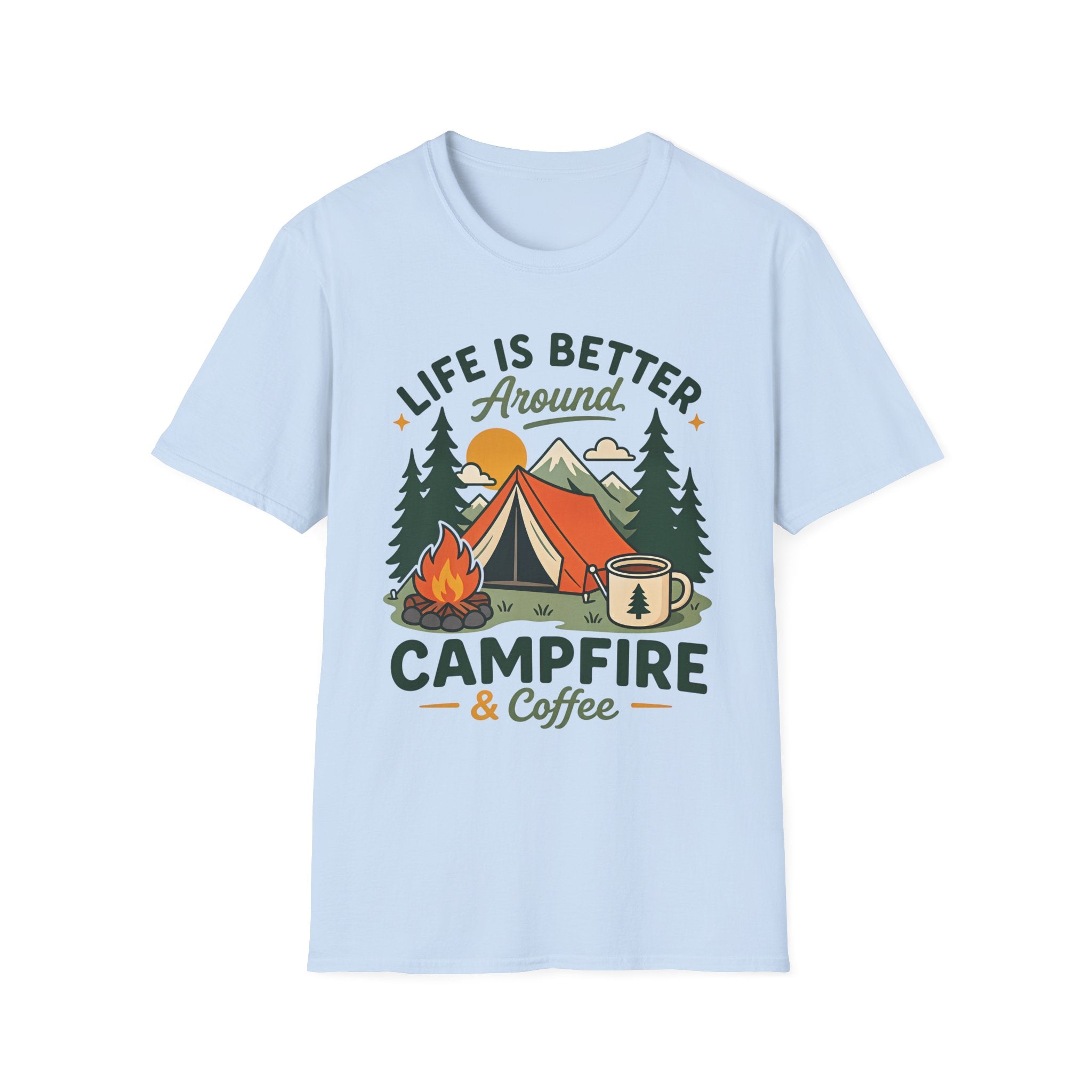 Life is Better around Campfire and Coffee