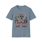 Skeleton heart hand Radiology with pink ribbon