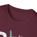 Rad Tech T-Shirt — Radiologic Technologist Radiology Shirt (Rock On Hand Sign)