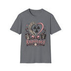 Skeleton heart hand Radiology with pink ribbon