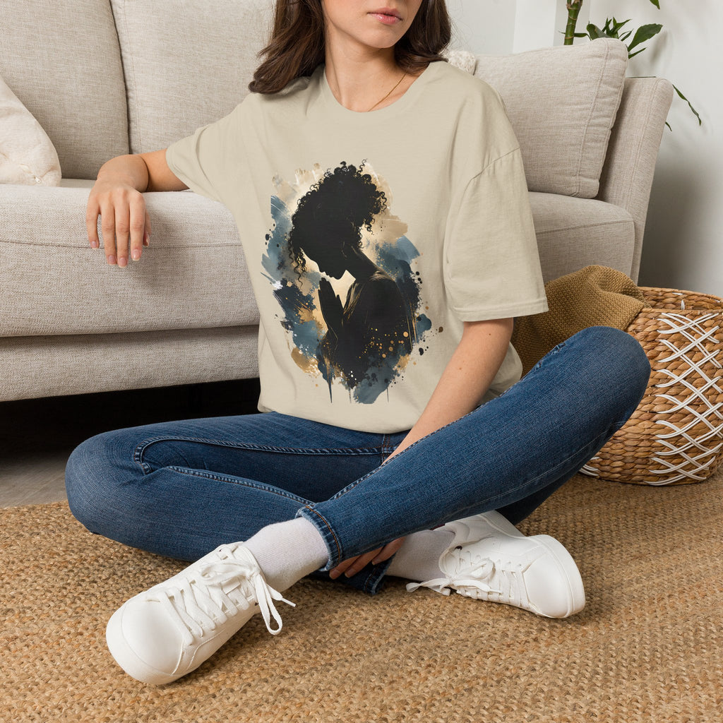 Faith & Prayer Women’s Graphic T-Shirt – Inspirational Christian Tee