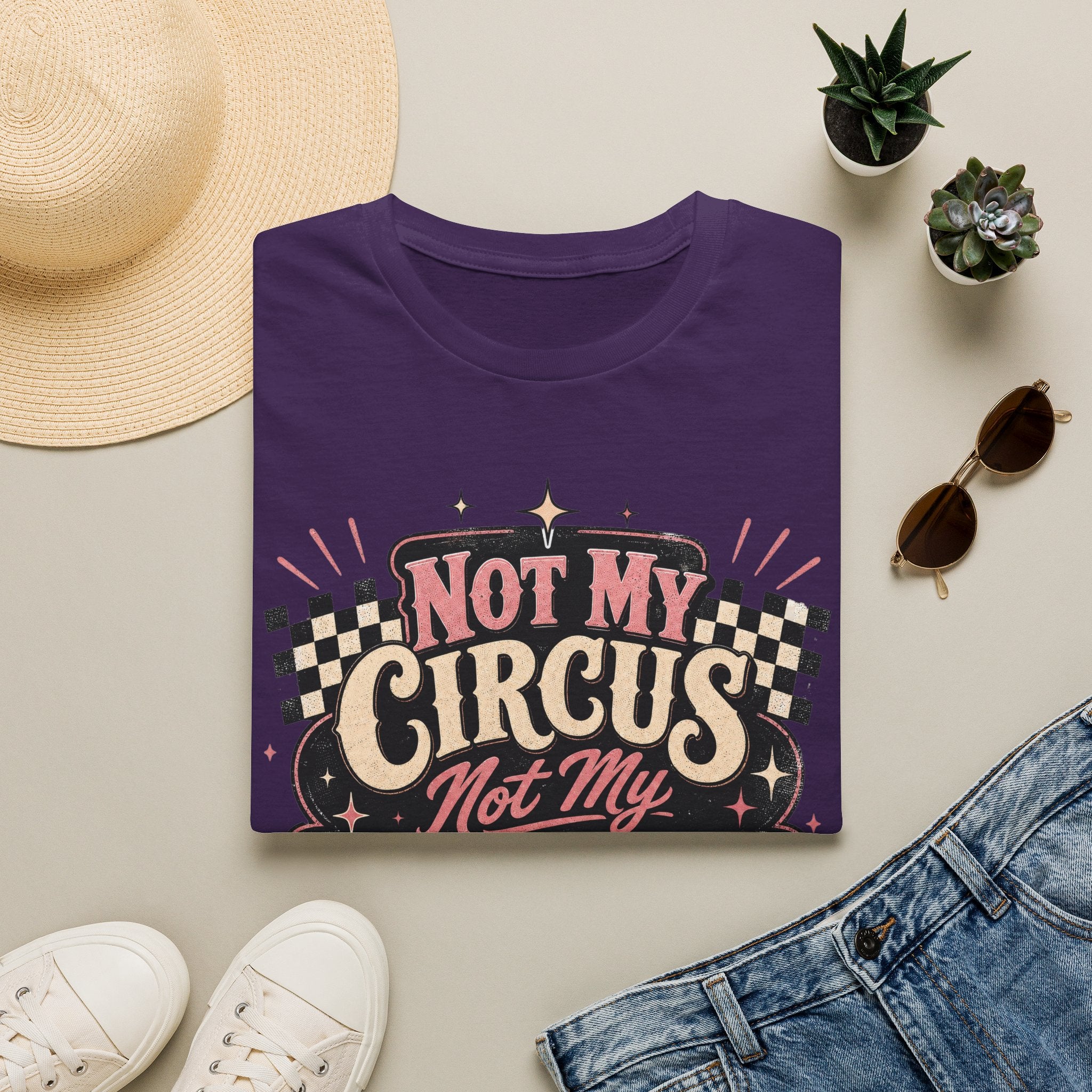 Retro Shirt-Not My Circus Not My Monkeys