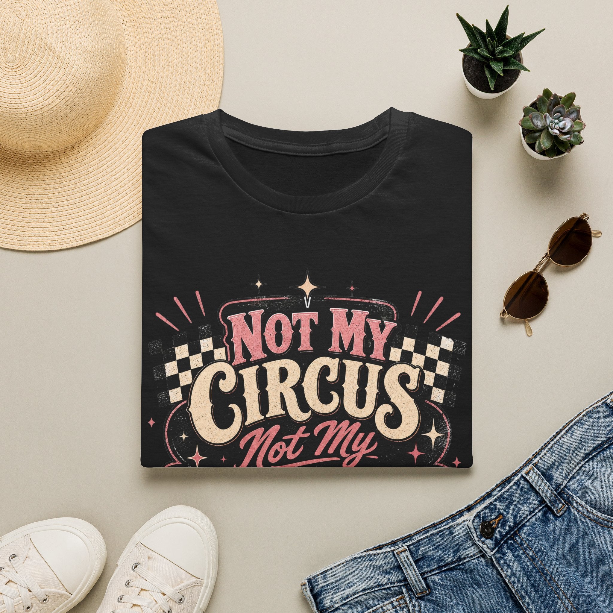 Retro Shirt-Not My Circus Not My Monkeys