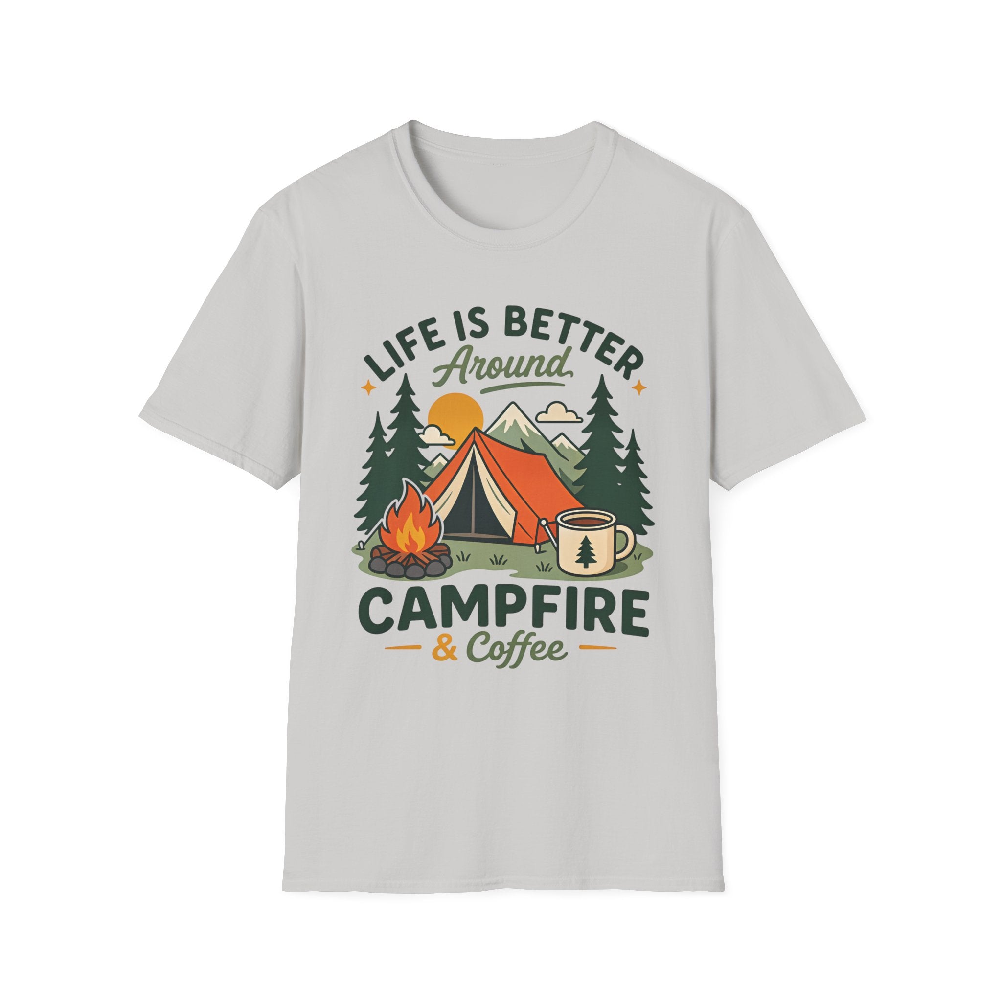 Life is Better around Campfire and Coffee