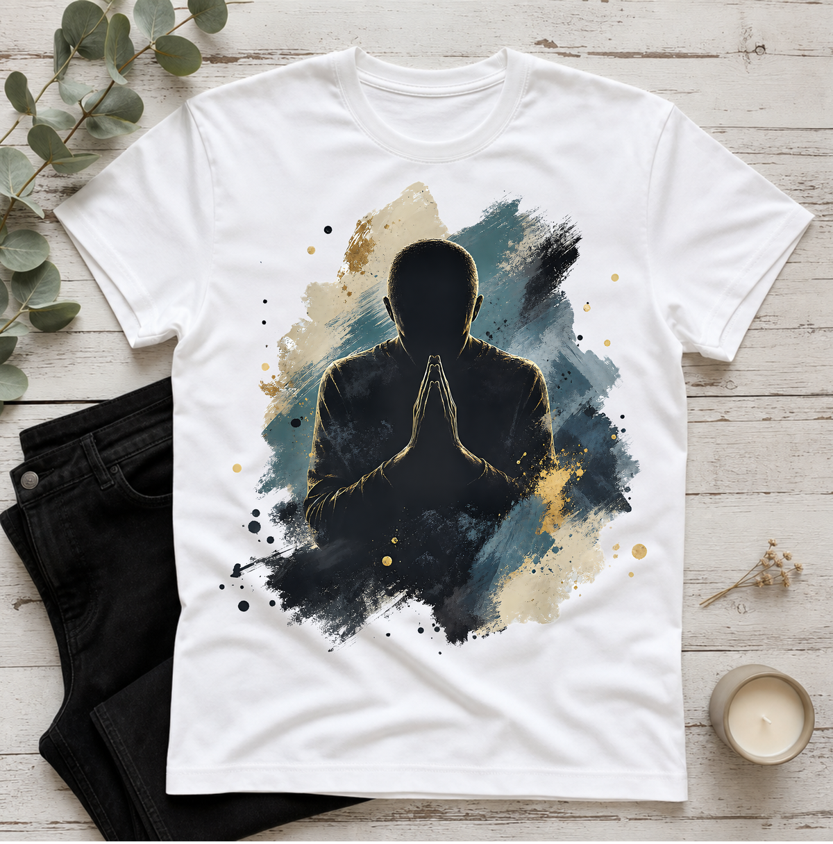 Faith & Prayer Graphic T-Shirt – Inspirational Christian Tee