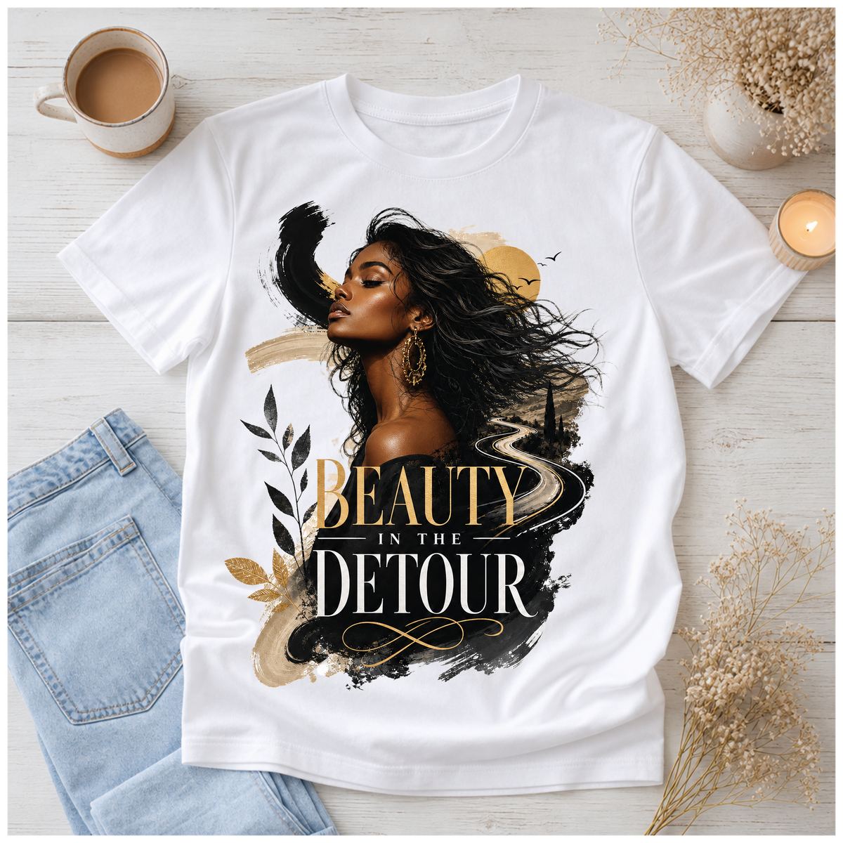 Beauty Is the Detour Graphic T-Shirt