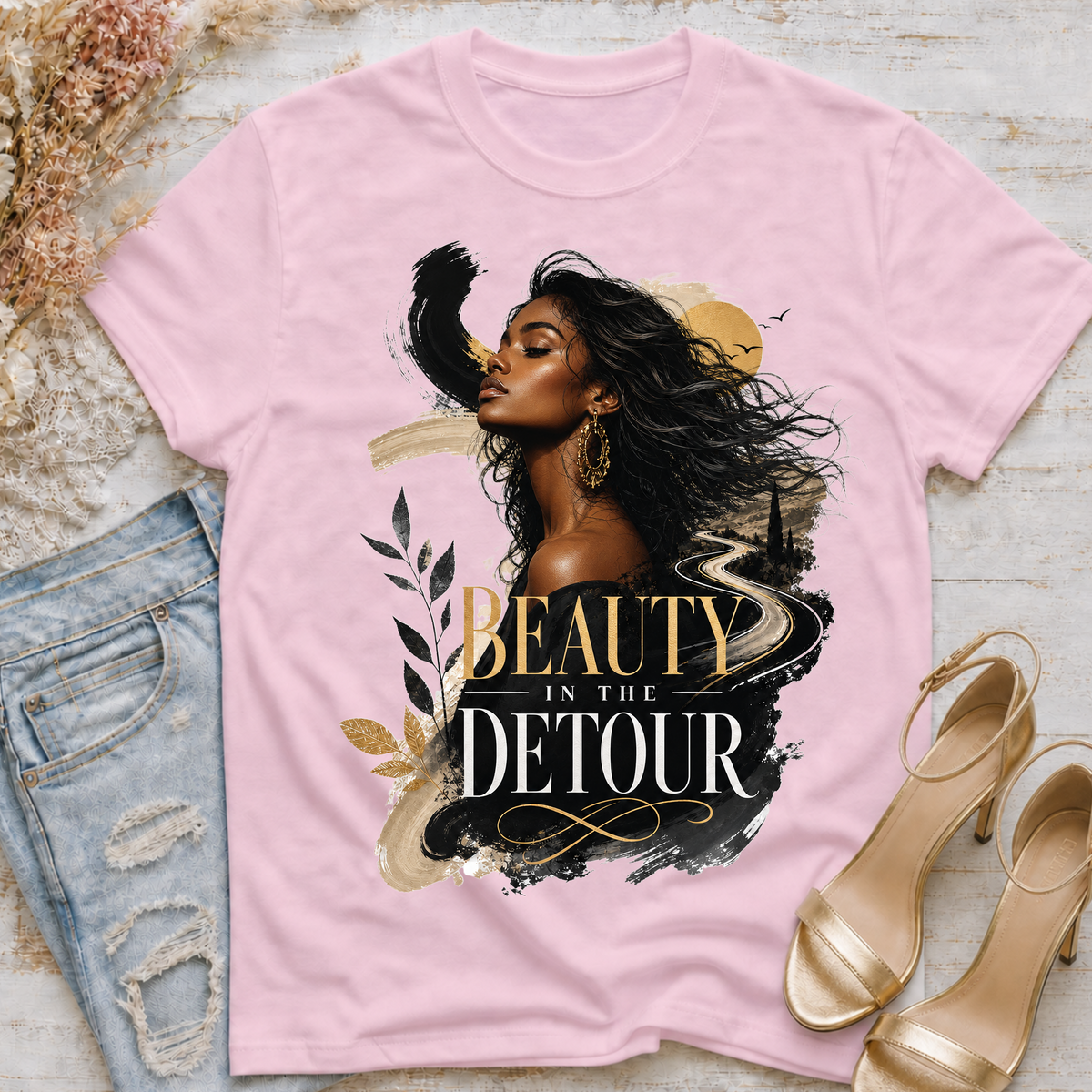 Beauty Is the Detour Graphic T-Shirt