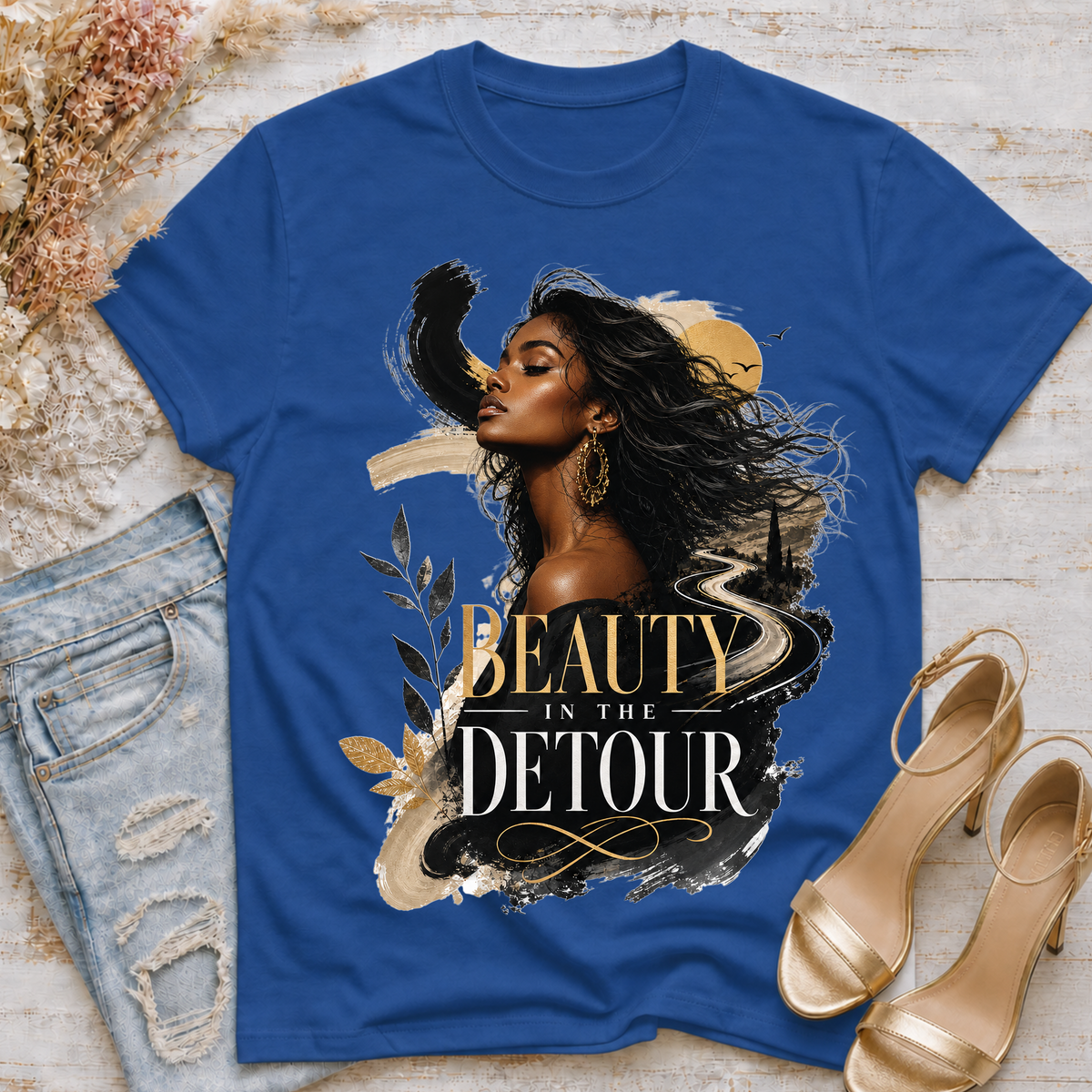 Beauty Is the Detour Graphic T-Shirt