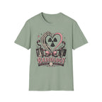 Skeleton heart hand Radiology with pink ribbon