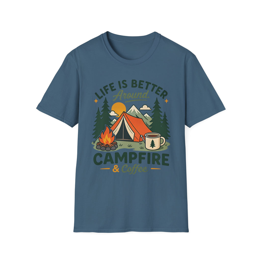 Life is Better around Campfire and Coffee