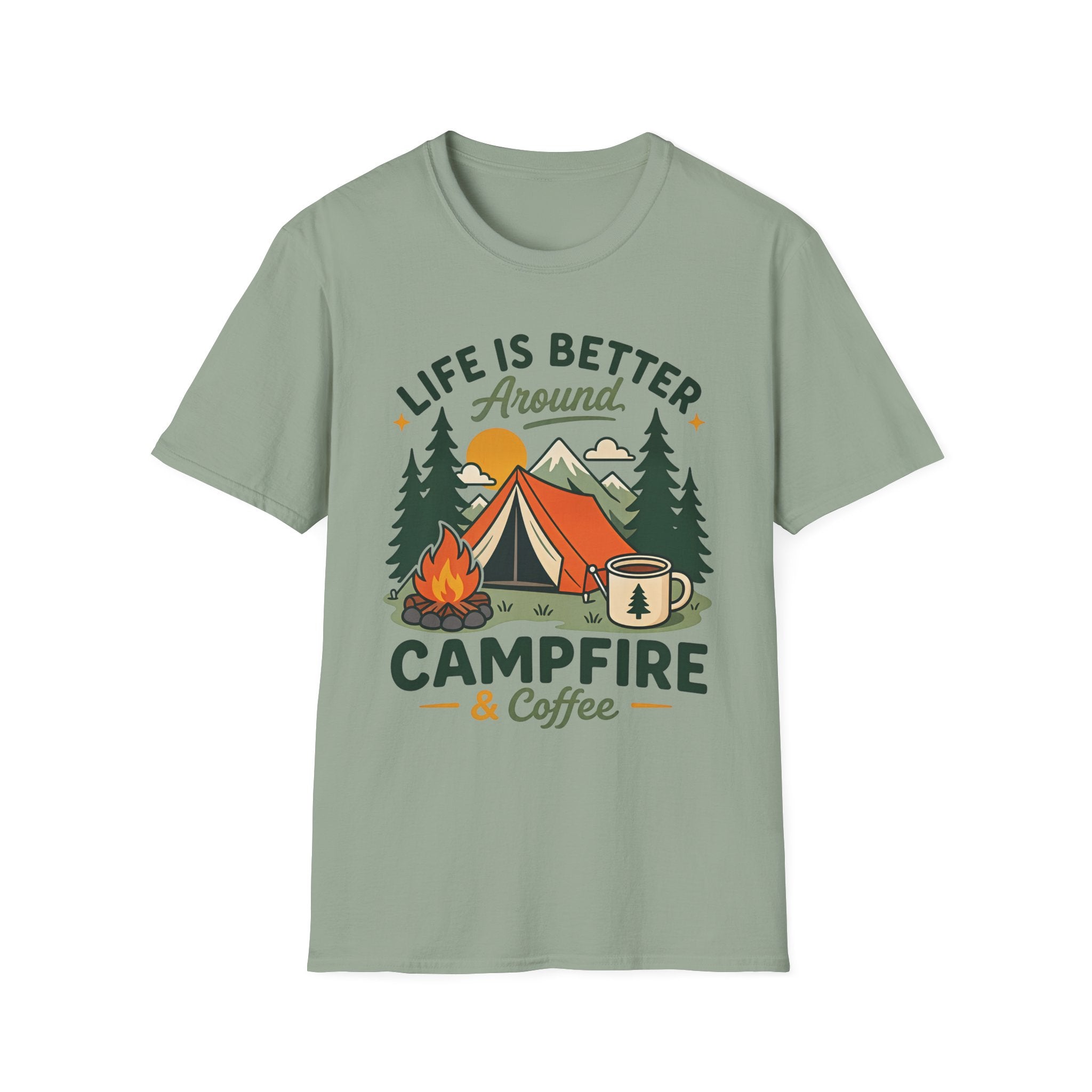Life is Better around Campfire and Coffee