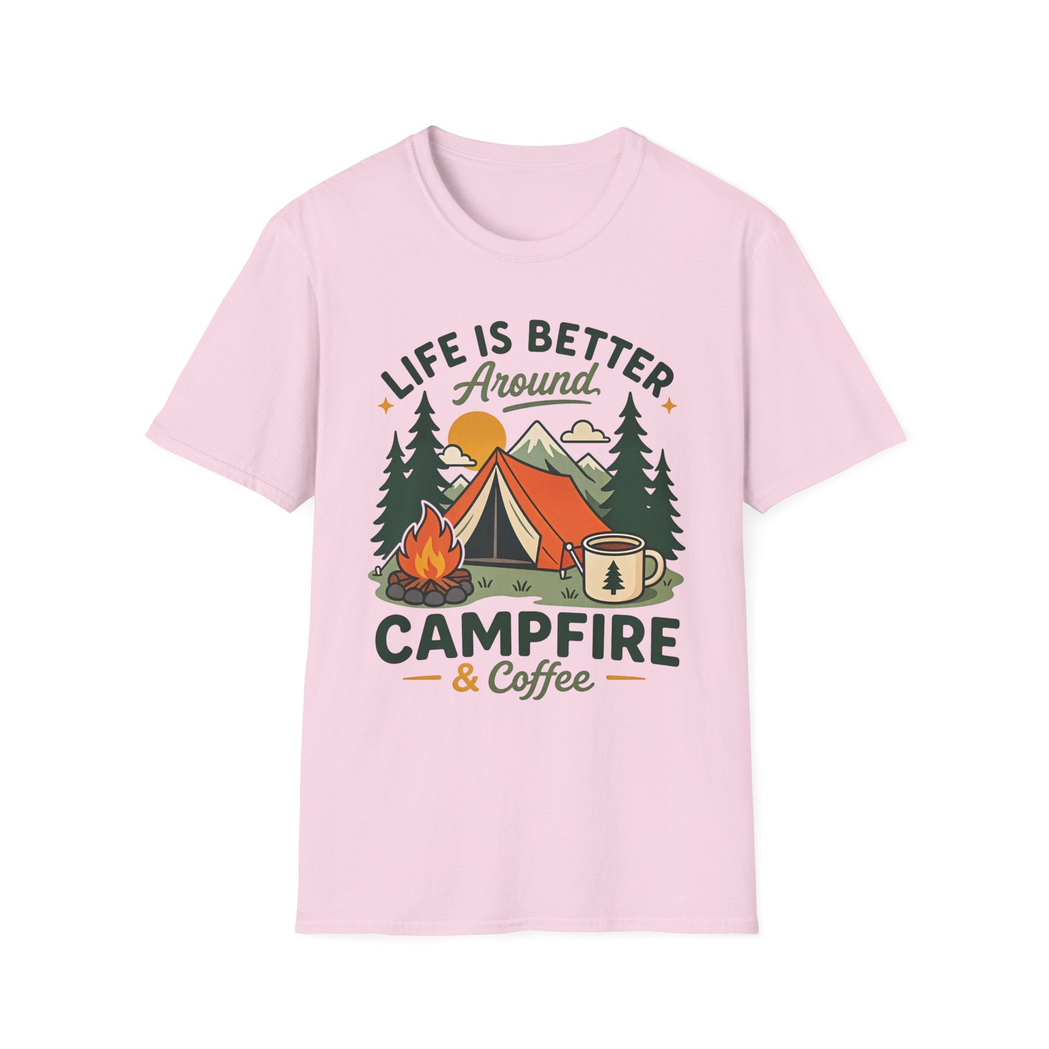 Life is Better around Campfire and Coffee