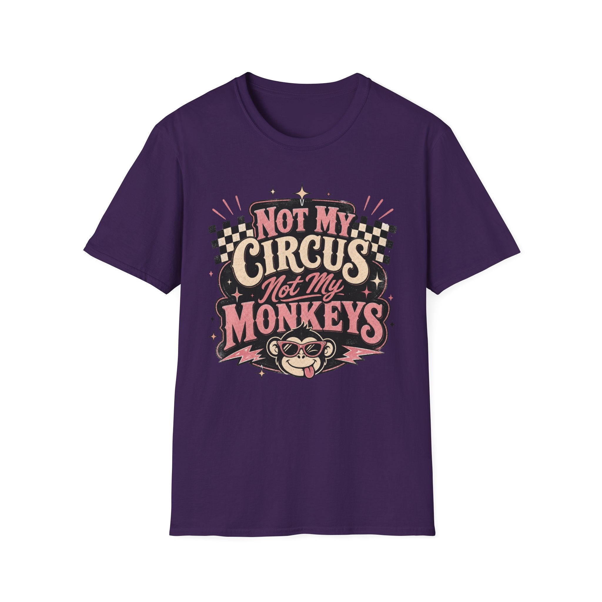 Retro Shirt-Not My Circus Not My Monkeys