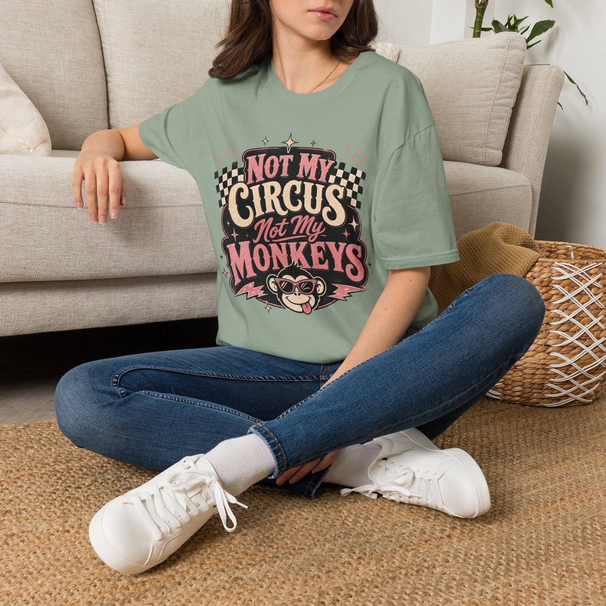 Retro Shirt-Not My Circus Not My Monkeys