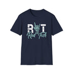 Rad Tech T-Shirt — Radiologic Technologist Radiology Shirt (Rock On Hand Sign)
