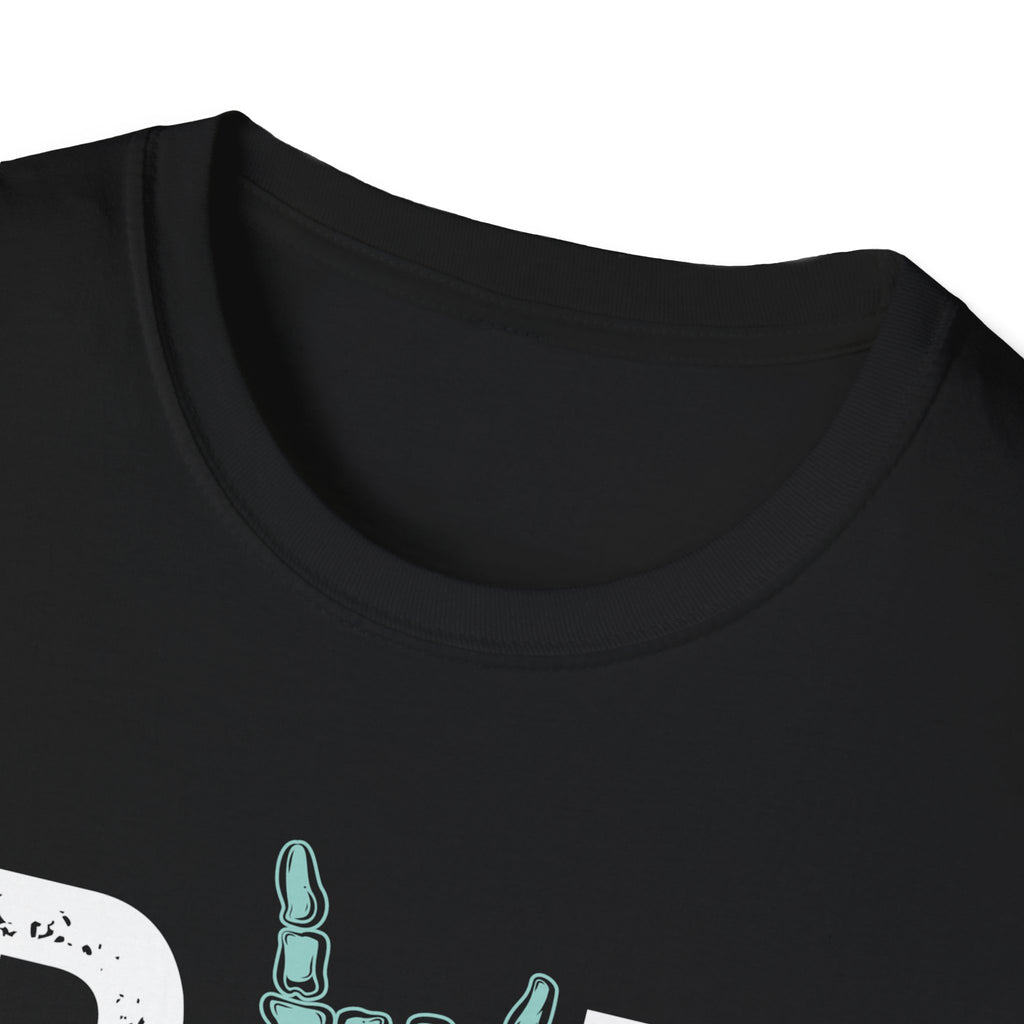 Rad Tech T-Shirt — Radiologic Technologist Radiology Shirt (Rock On Hand Sign)