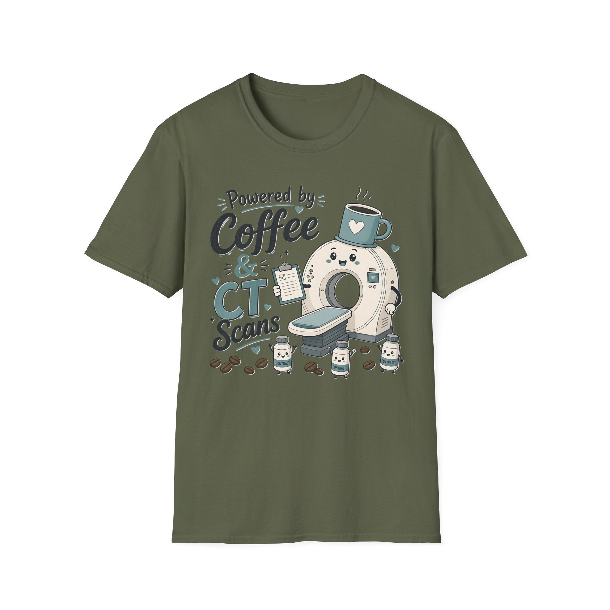 Powered by Coffee Radiology Tee