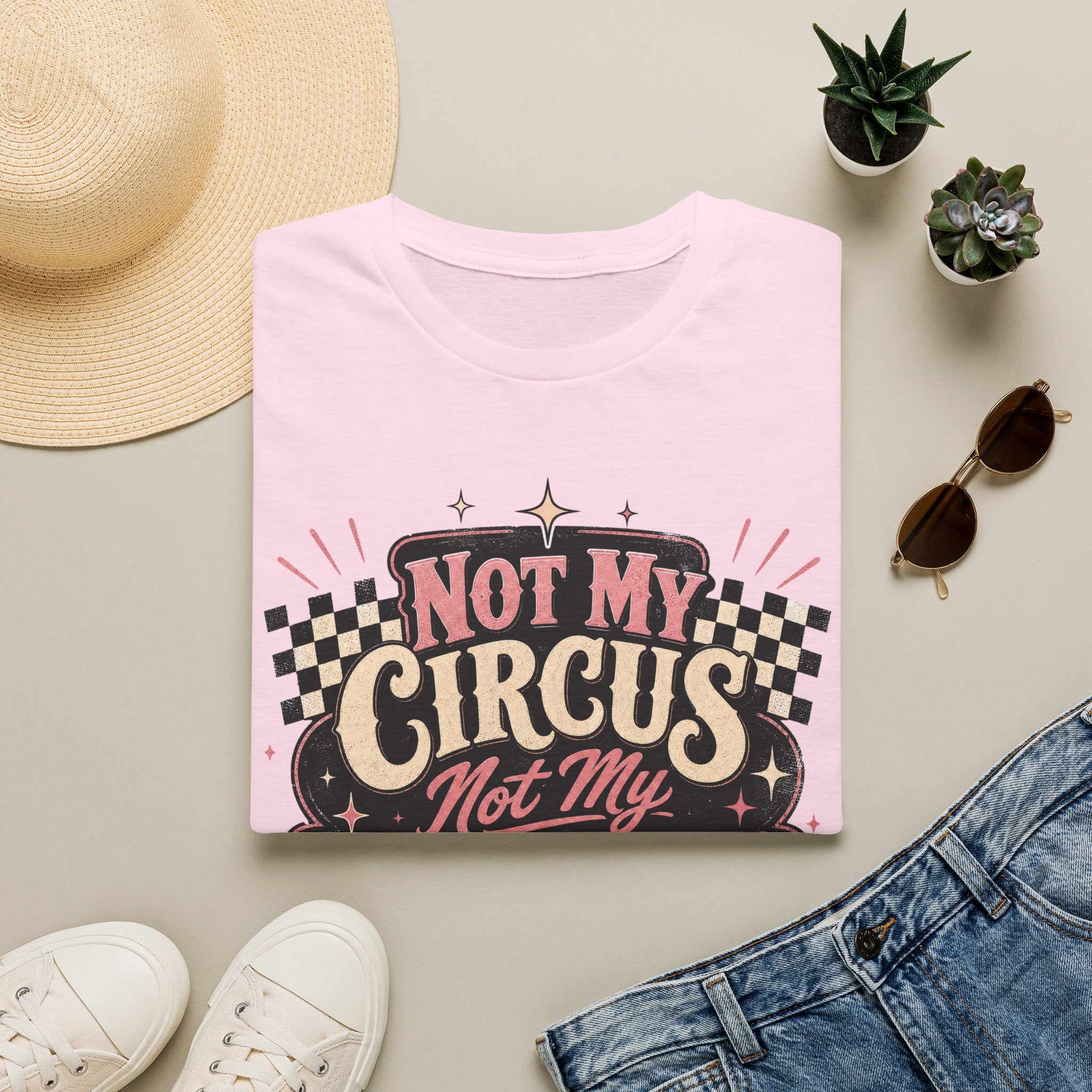Retro Shirt-Not My Circus Not My Monkeys