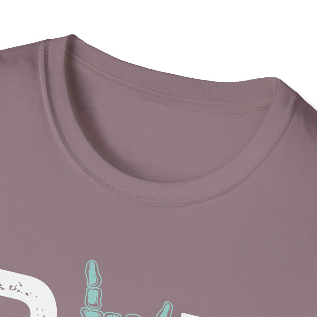 Rad Tech T-Shirt — Radiologic Technologist Radiology Shirt (Rock On Hand Sign)